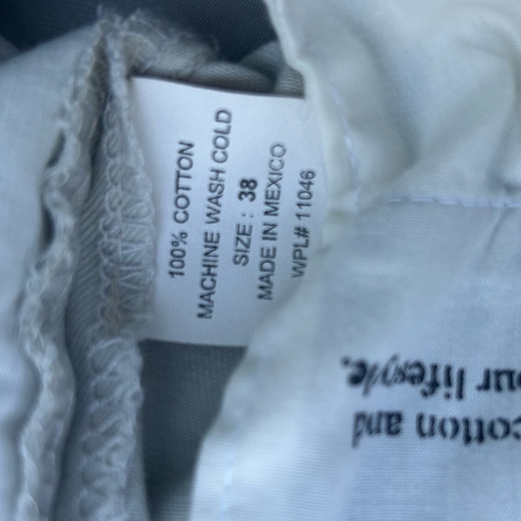 The Crawfish Chino by Perlis Mens Khaki Cotton Twill Flat Front Pants 38 x 32 C1 - Picture 7 of 7